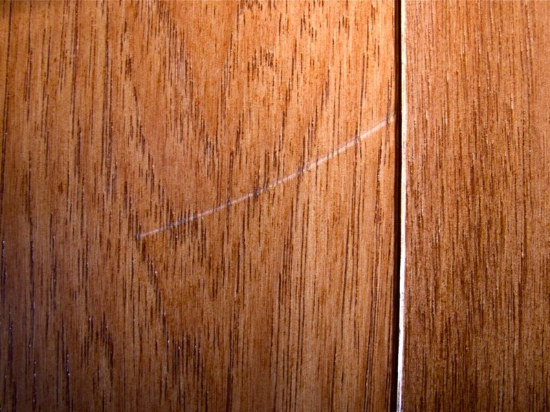 SCRATCHES IN HARDWOOD FLOORING